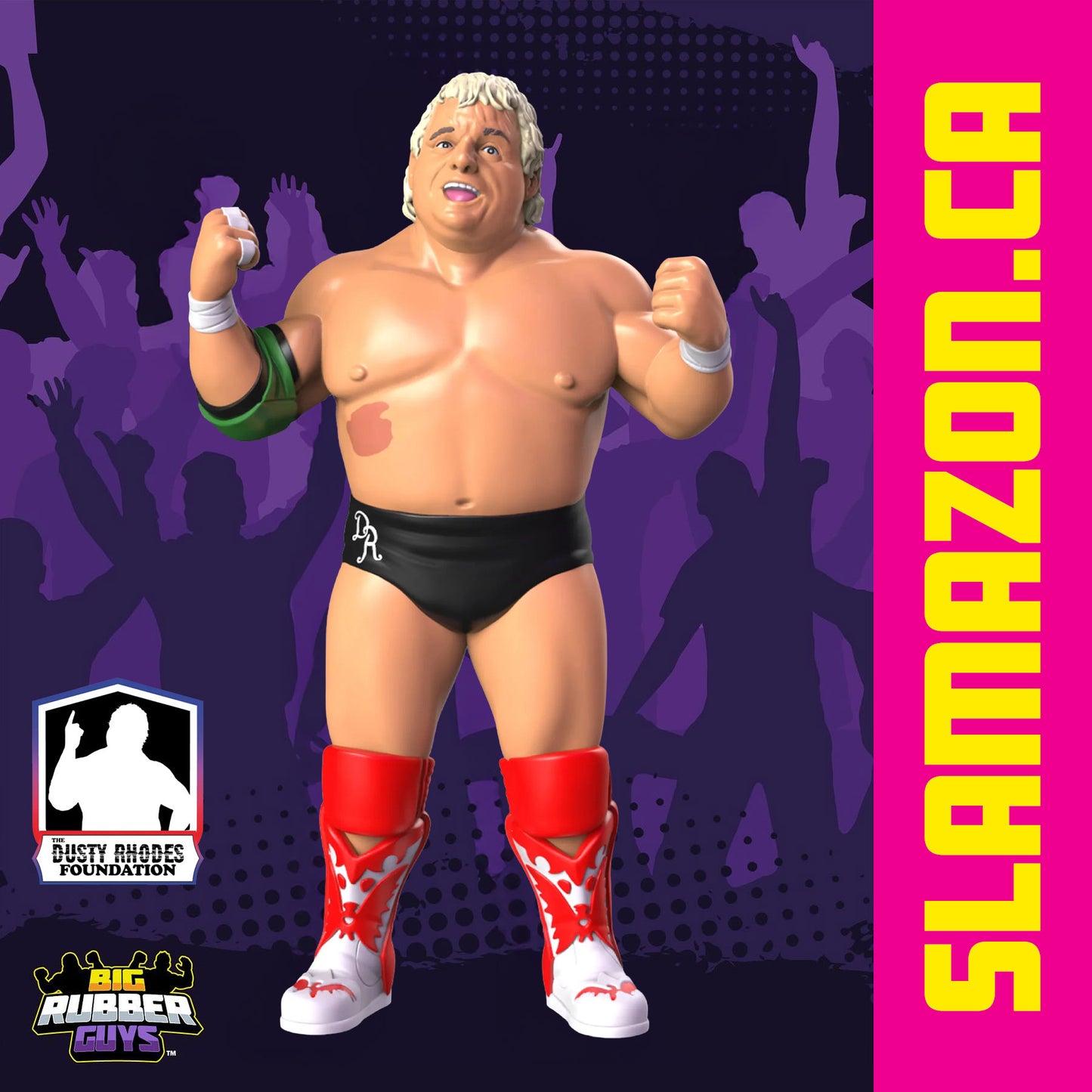 Big Rubber Guys Dusty Rhodes LJN style wrestling figure available at slamazon.ca