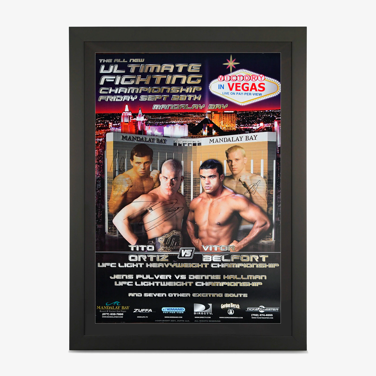 UFC 33 Autographed Event Poster