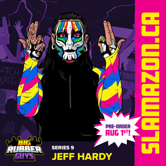 Big Rubber Guys Jeff Hardy LJN style wrestling figure available at www.slamazon.ca