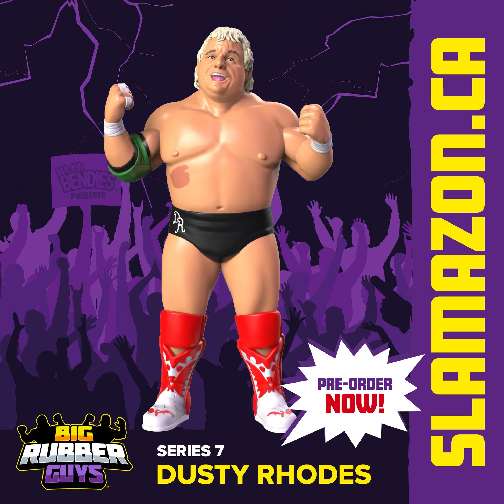 Big Rubber Guys Dusty Rhodes figure available at www.slamazon.ca