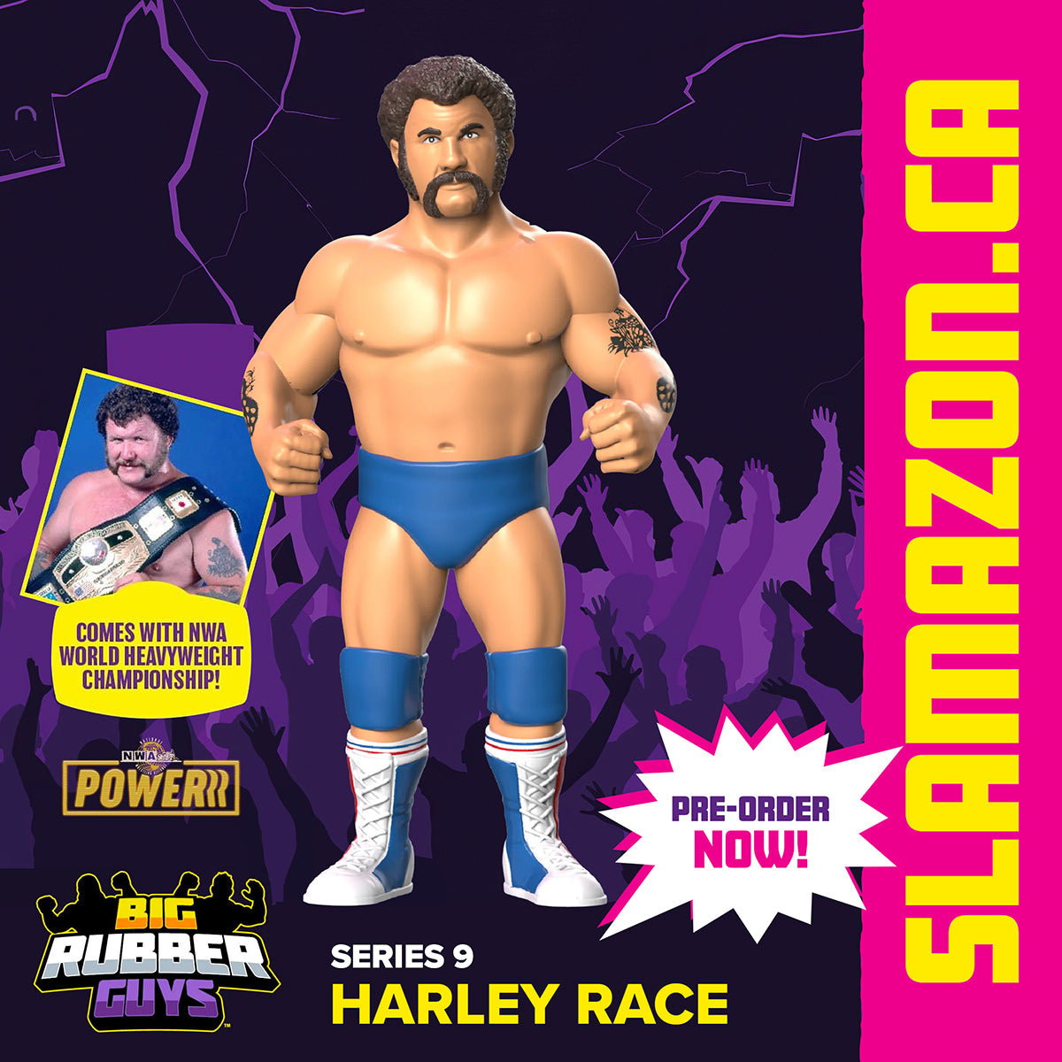 Big Rubber Guys Harley Race figure available at www.slamazon.ca