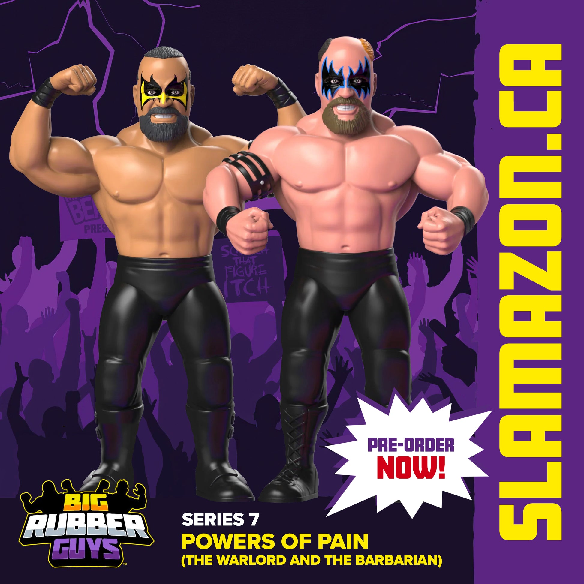 Big Rubber Guys Series 7 Powers of Pain Warlord and Barbarian available at www.slamazon.ca