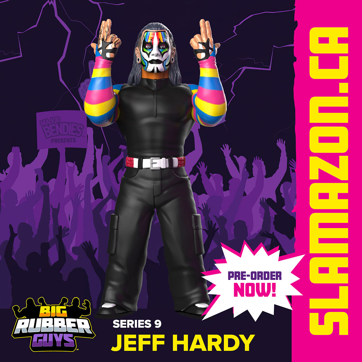 Big Rubber Guys Jeff Hardy figure available at www.slamazon.ca