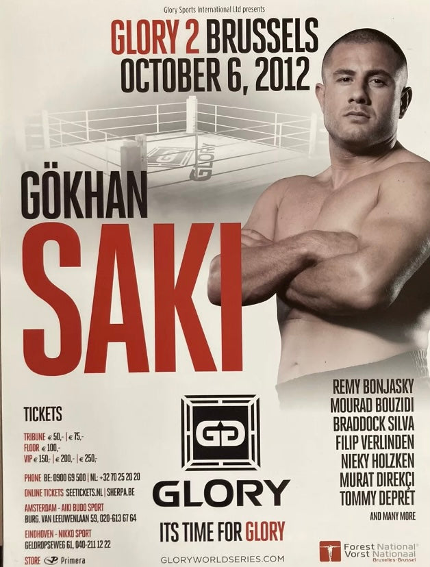 Glory Kickboxing 1-3 Unsigned Event Posters