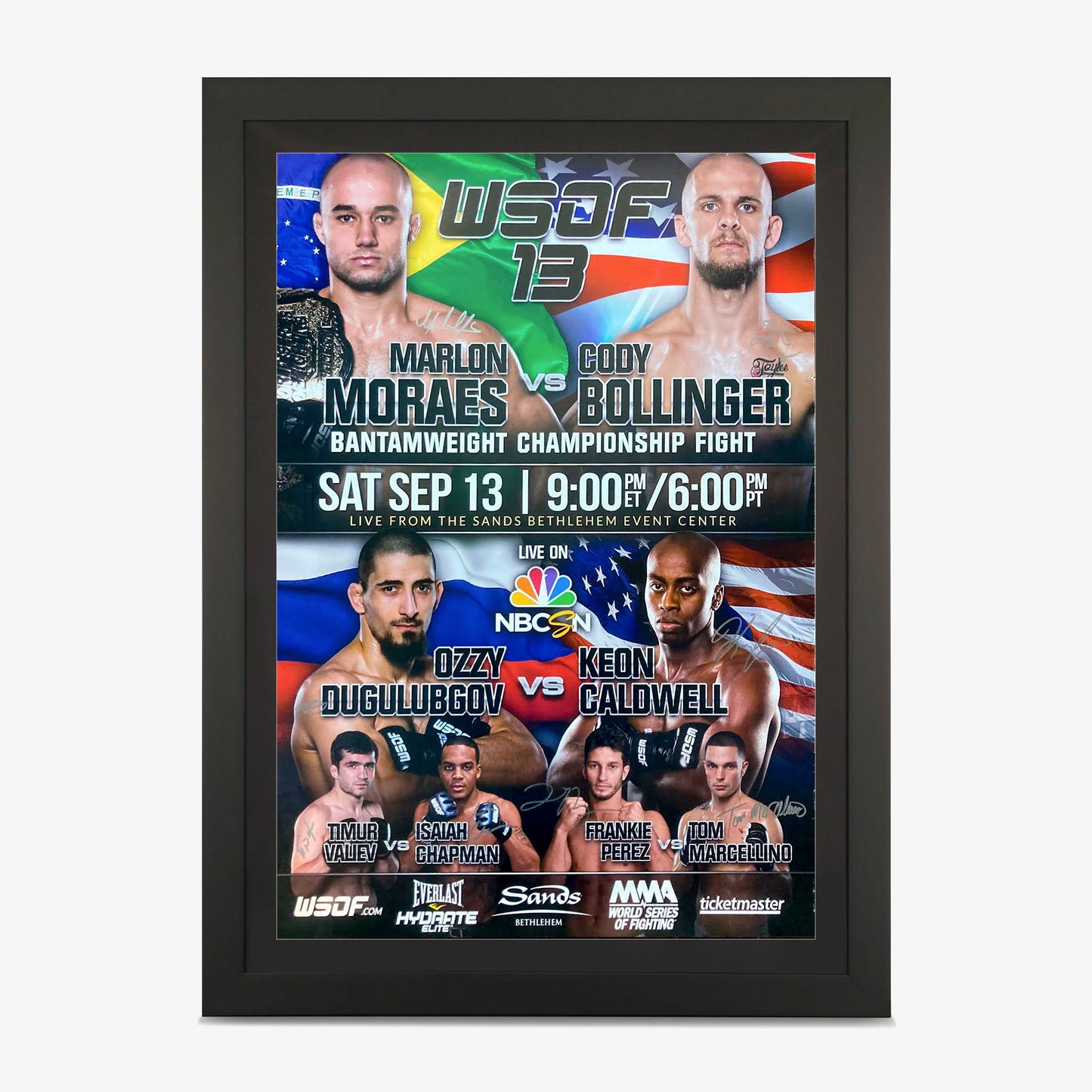WSOF 13 Autographed Event Poster available at www.slamazon.ca