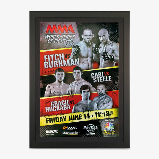 WSOF 3 Autographed Event Poster available at www.slamazon.ca