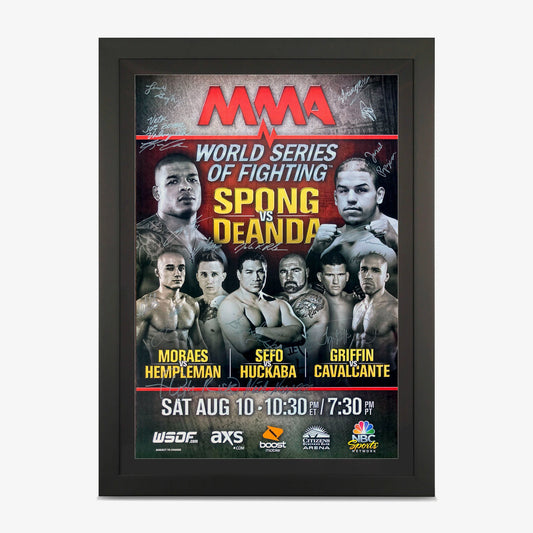 WSOF 4 Autographed Event Poster available at www.slamazon.ca