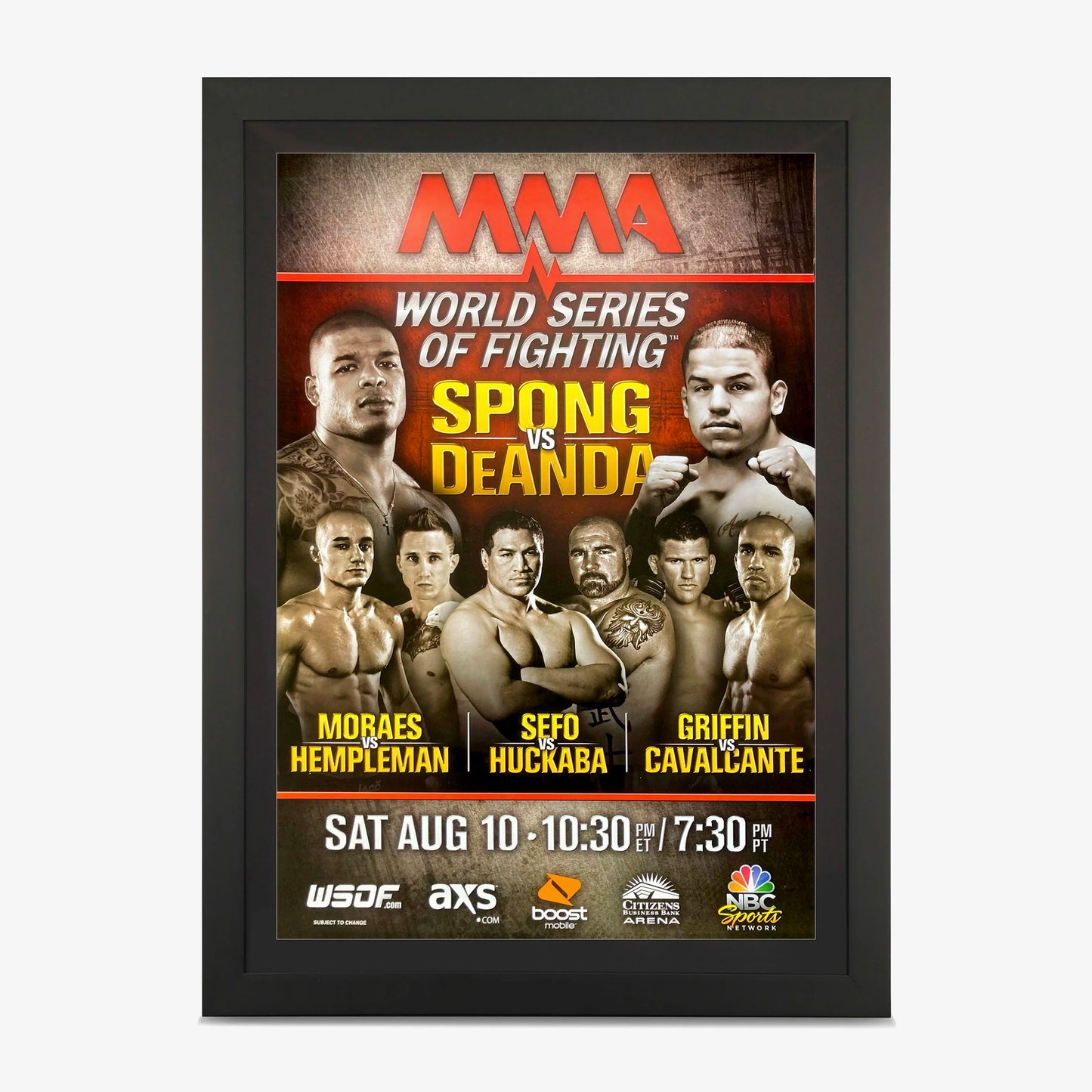 WSOF 4 MMA Poster available at www.slamazon.ca