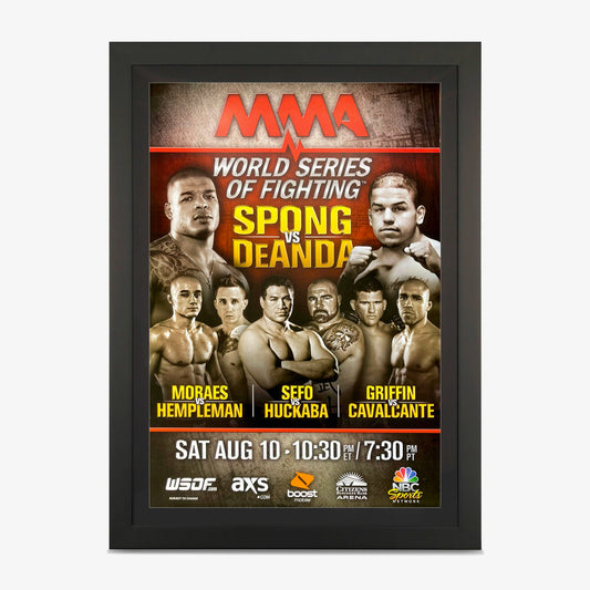 WSOF 4 MMA Poster available at www.slamazon.ca