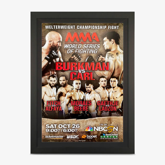 WSOF 6 Autographed Event Poster available at www.slamazon.ca