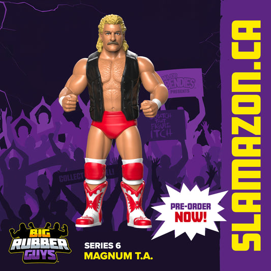 Big Rubber Guys Magnum T.A. LJN style wrestling figure available at slamazon.ca