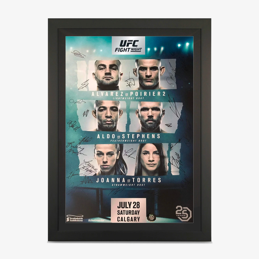 UFC on FOX 30: Alvarez vs Poirier Autographed Event Poster