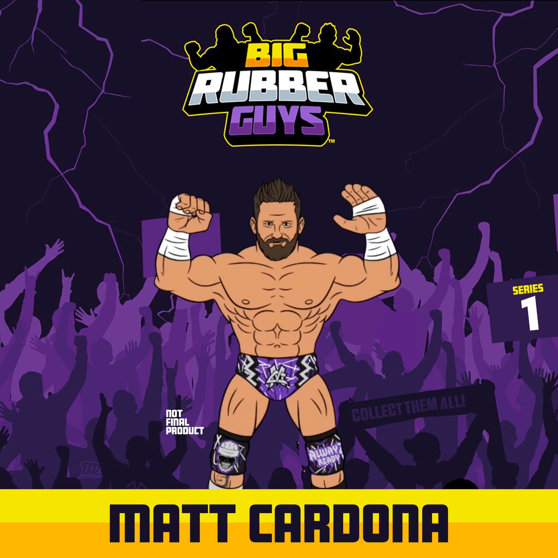 Big Rubber Guys Matt Cardona figure available at www.slamazon.ca
