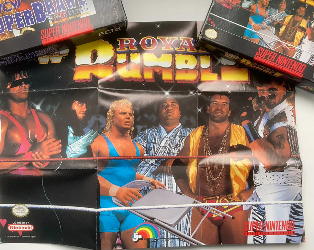 WCW SuperBrawl and WWF Royal Rumble Super Nintendo Boxes Only