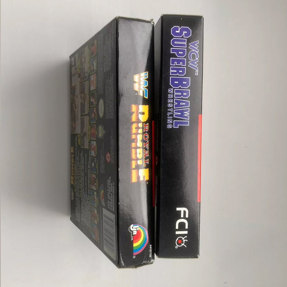 WCW SuperBrawl and WWF Royal Rumble Super Nintendo Boxes Only