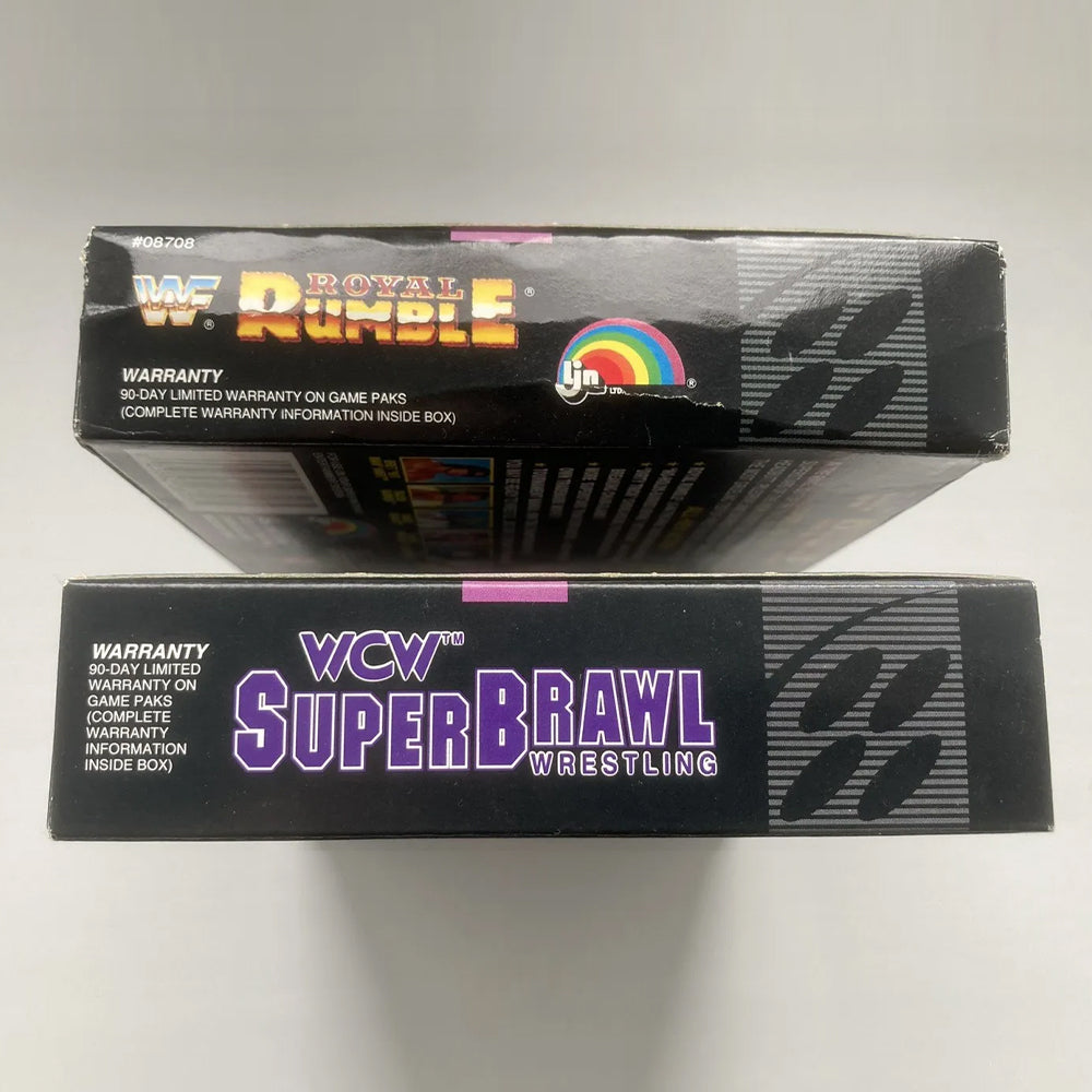 WCW SuperBrawl and WWF Royal Rumble Super Nintendo Boxes Only