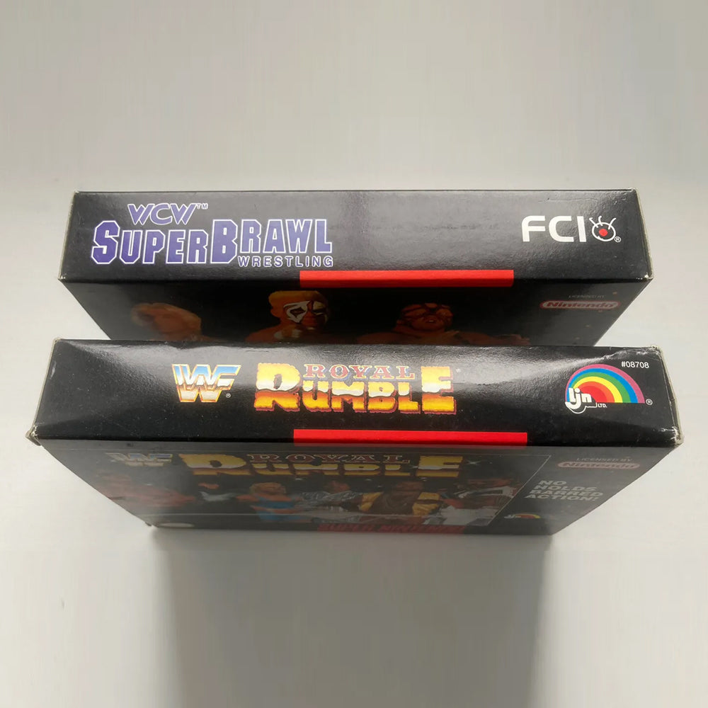 WCW SuperBrawl and WWF Royal Rumble Super Nintendo Boxes Only