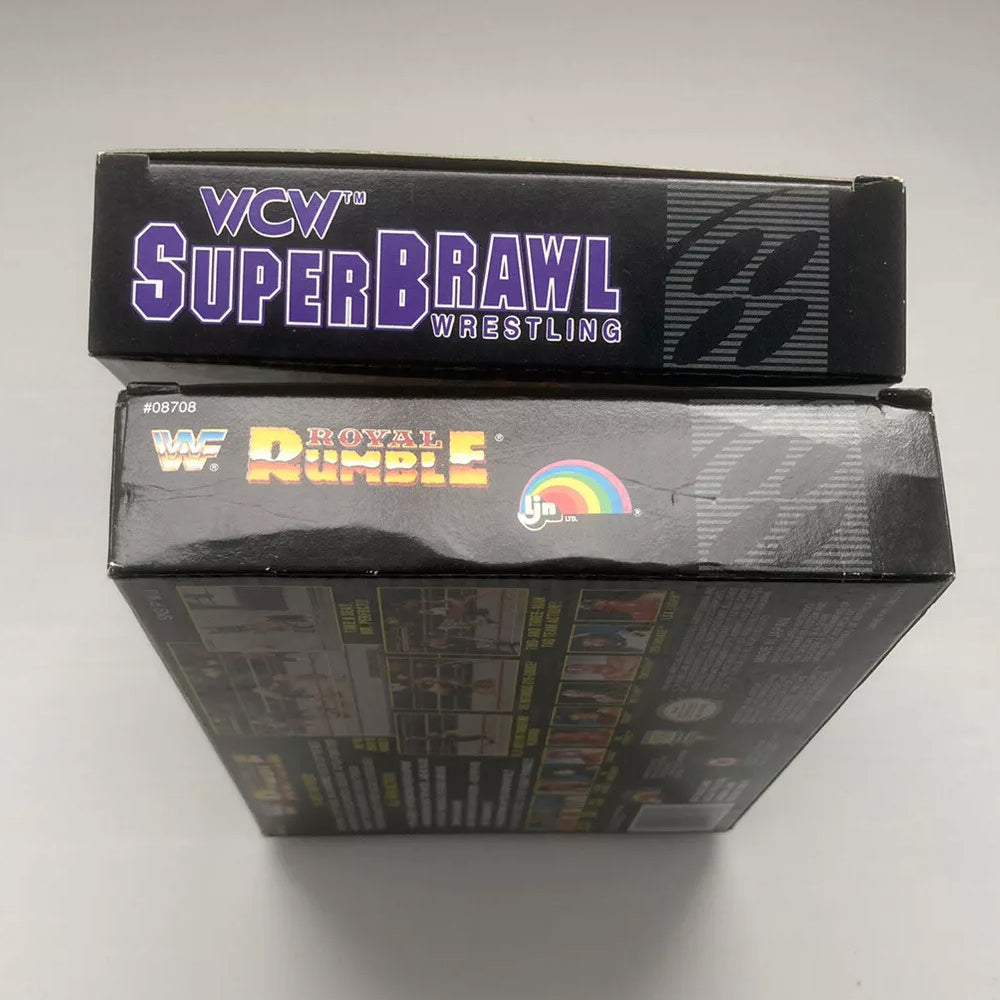 WCW SuperBrawl and WWF Royal Rumble Super Nintendo Boxes Only