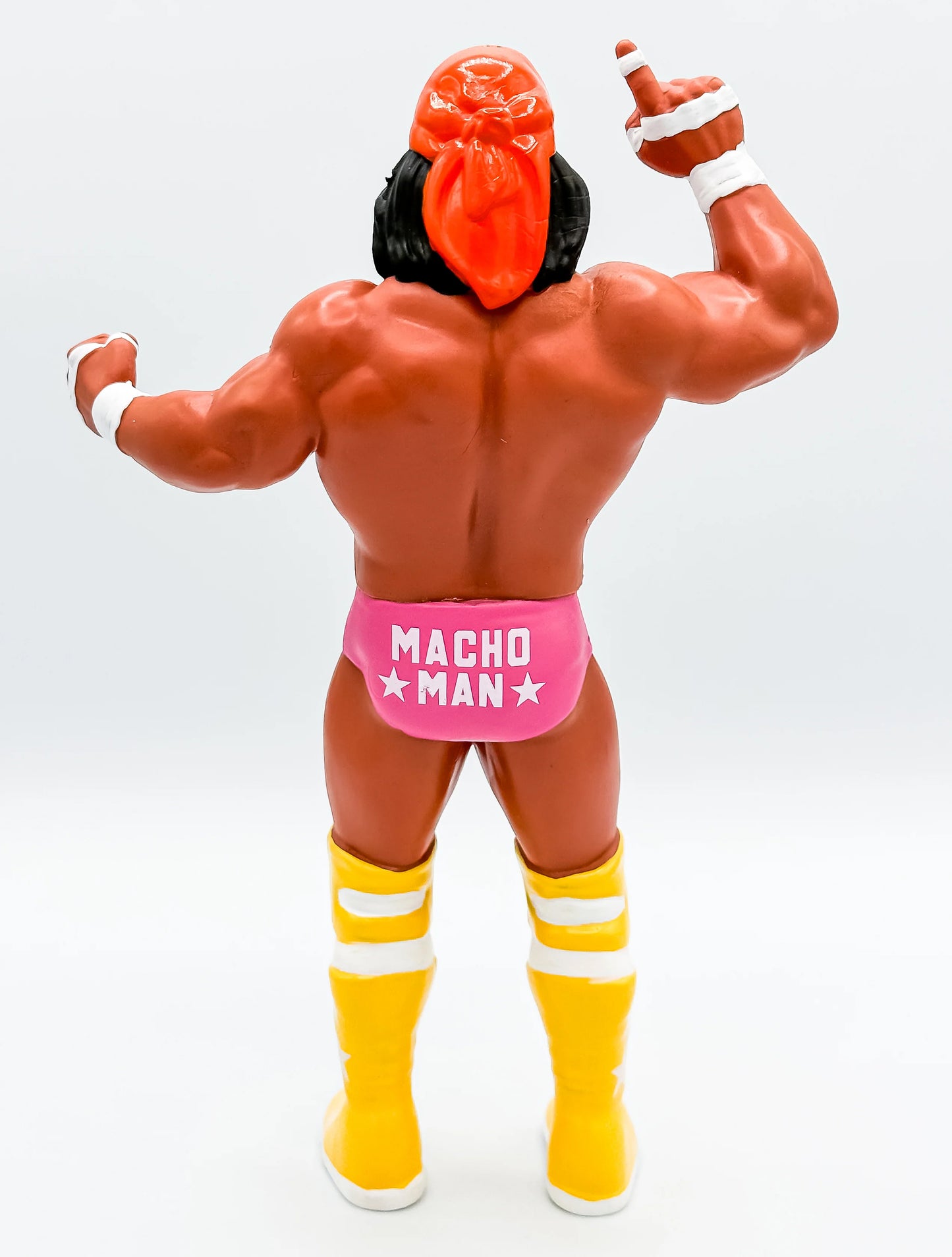 Macho Man Randy Savage Big Rubber Guys pink tights LJN style wrestling figure available at www.slamazon.ca