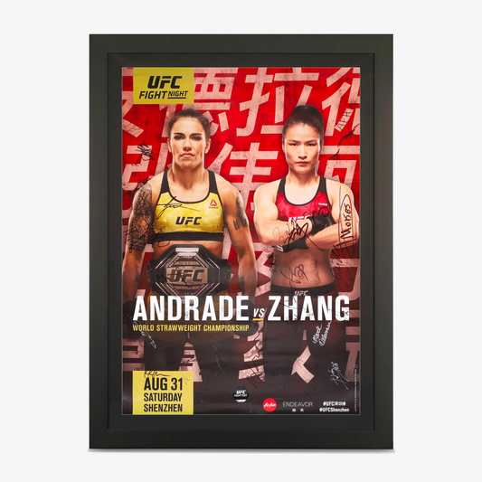 UFC Fight Night 157: Andrade vs Zhang Autographed Event Poster, UFC SBC