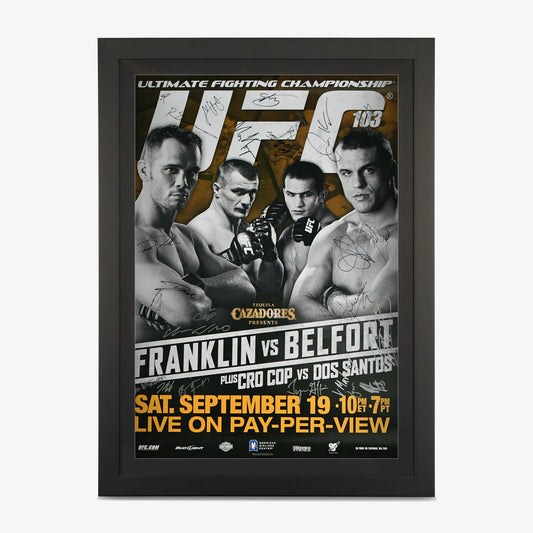 UFC 103 Autographed Event Poster - Fightabilia