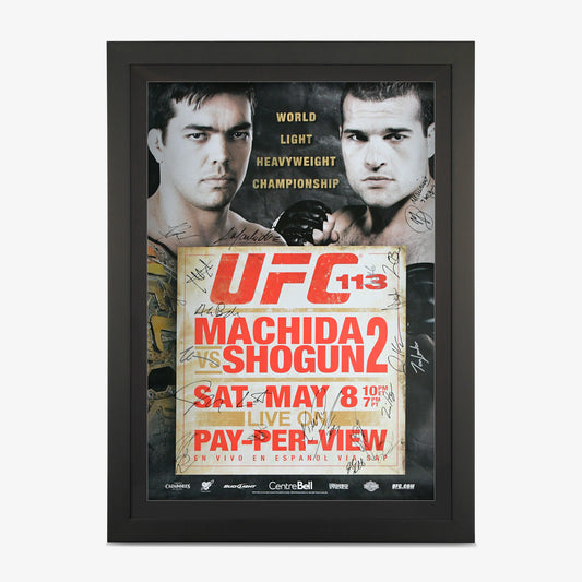 UFC 113 Autographed Event Poster - Fightabilia