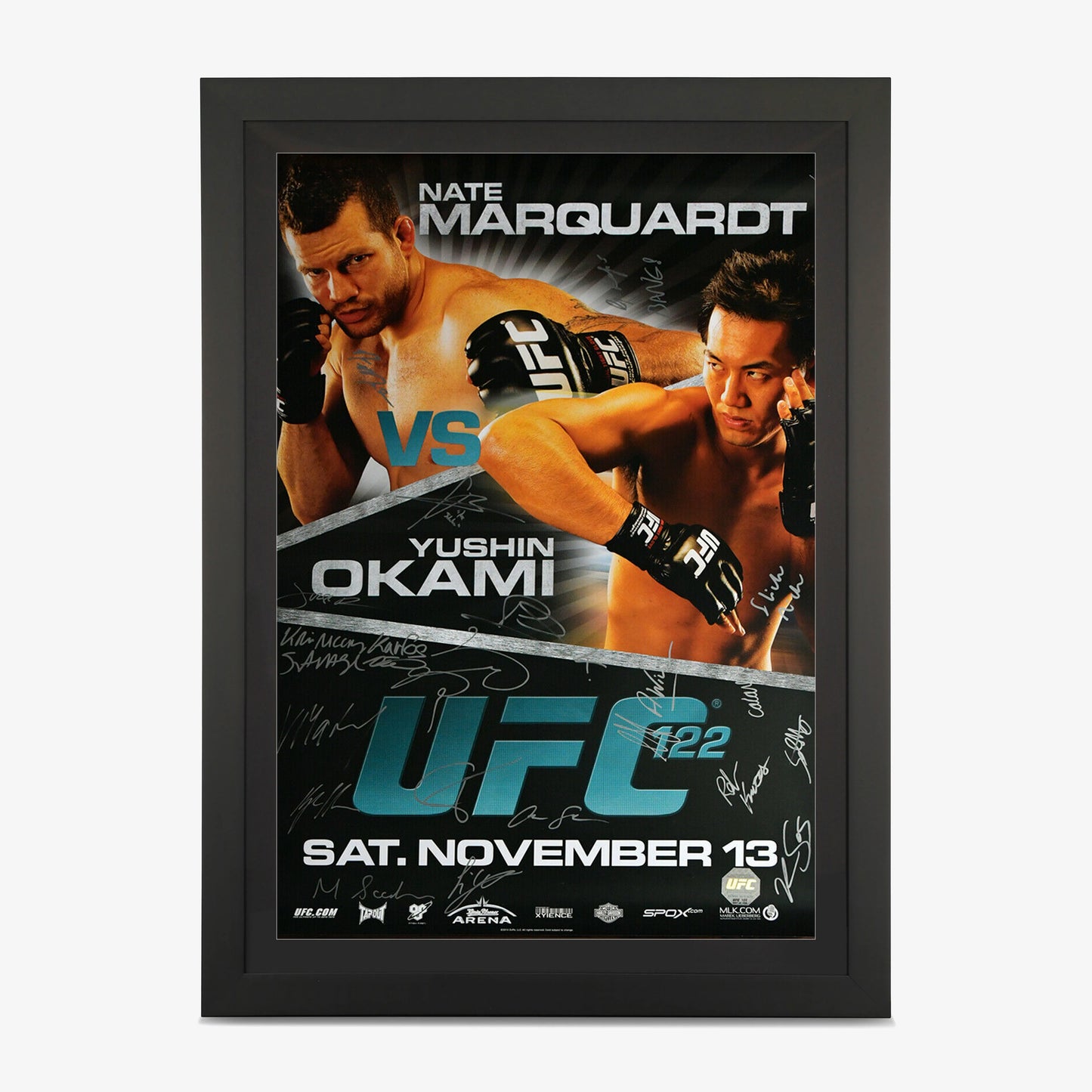 UFC 122 Autographed Event Poster - Fightabilia