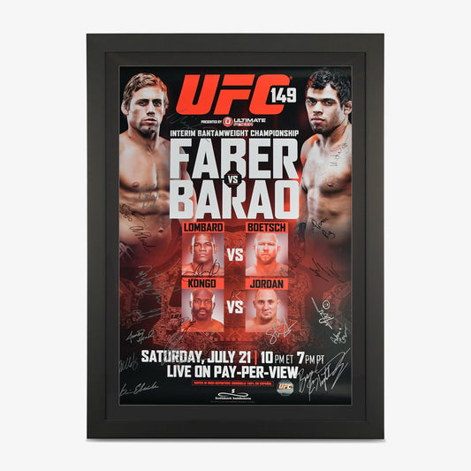 UFC 149 Autographed Event Poster - Fightabilia