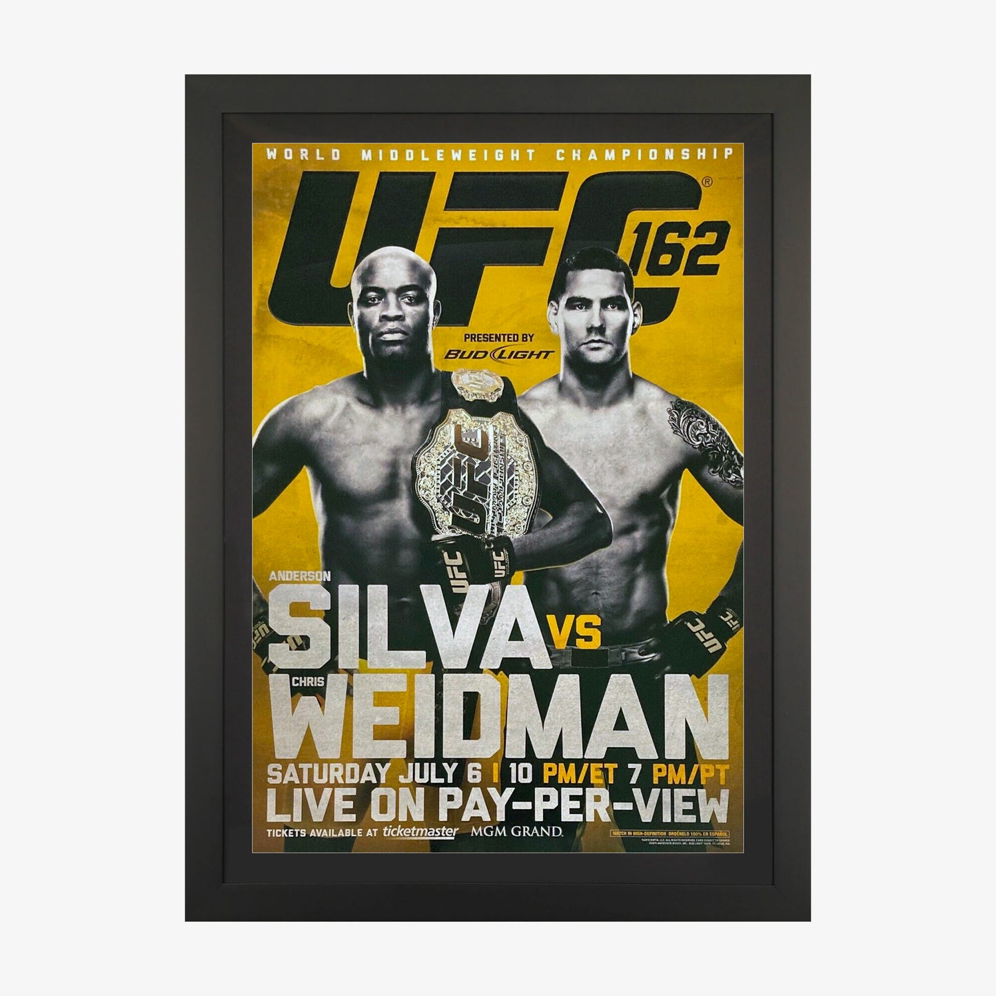 UFC 162: Silva vs Weidman Poster - Fightabilia