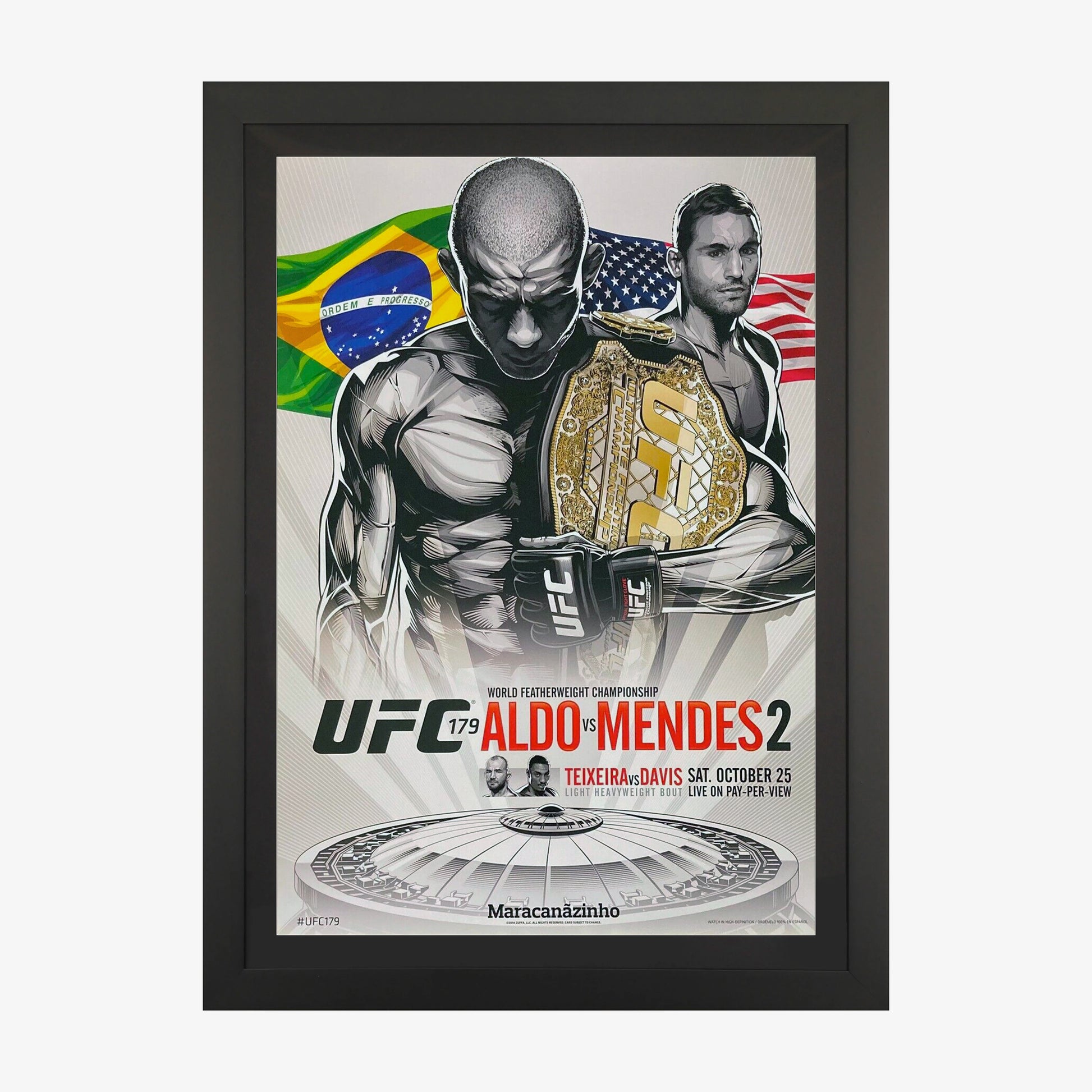 UFC 179: Aldo vs Mendes Poster - Fightabilia