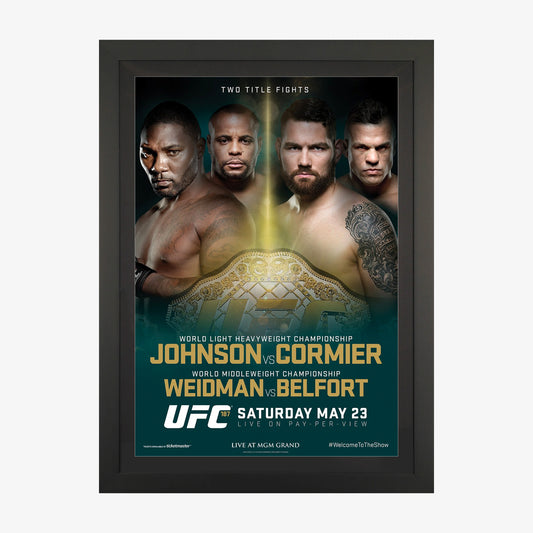 UFC 187: Johnson vs Cormier Poster - Fightabilia