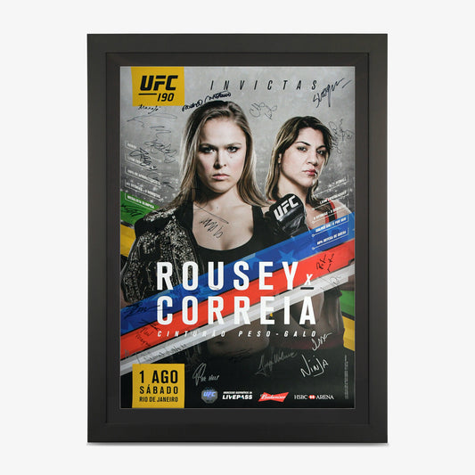 UFC 190 Autographed Event Poster - Fightabilia