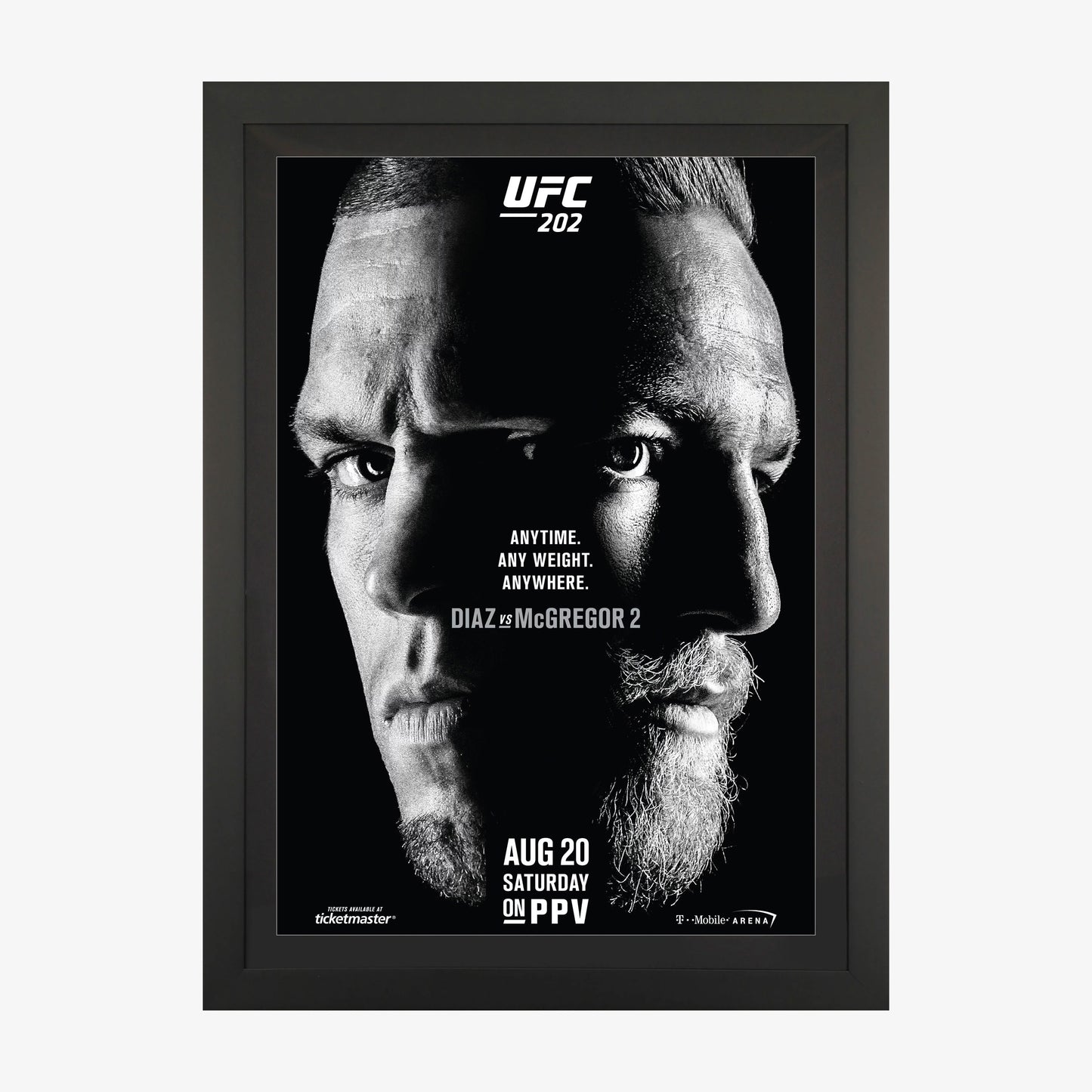 UFC 202: Diaz vs McGregor Poster - Fightabilia