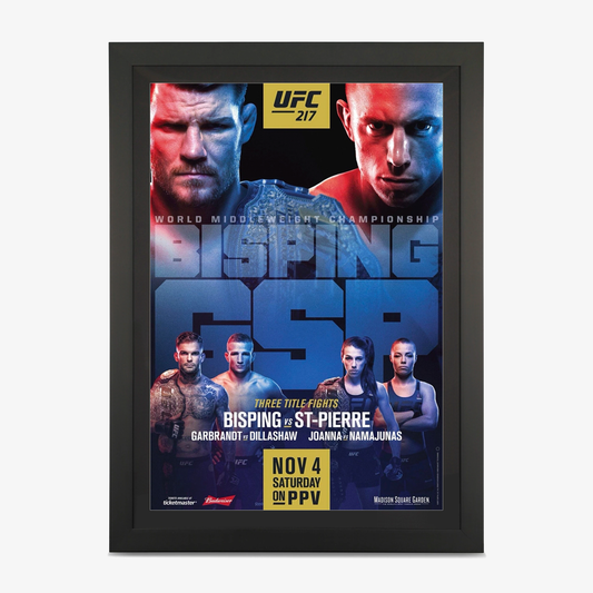 UFC 217 Autographed Event Poster - Fightabilia