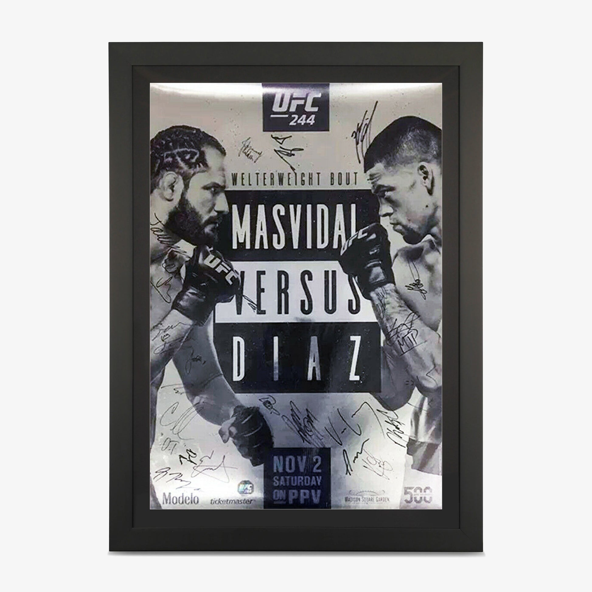 UFC 244 Autographed Event Poster - Fightabilia