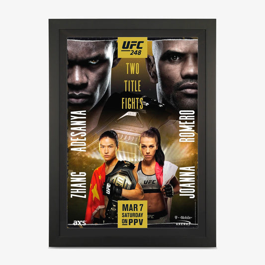 UFC 248 Autographed Event Poster - Fightabilia