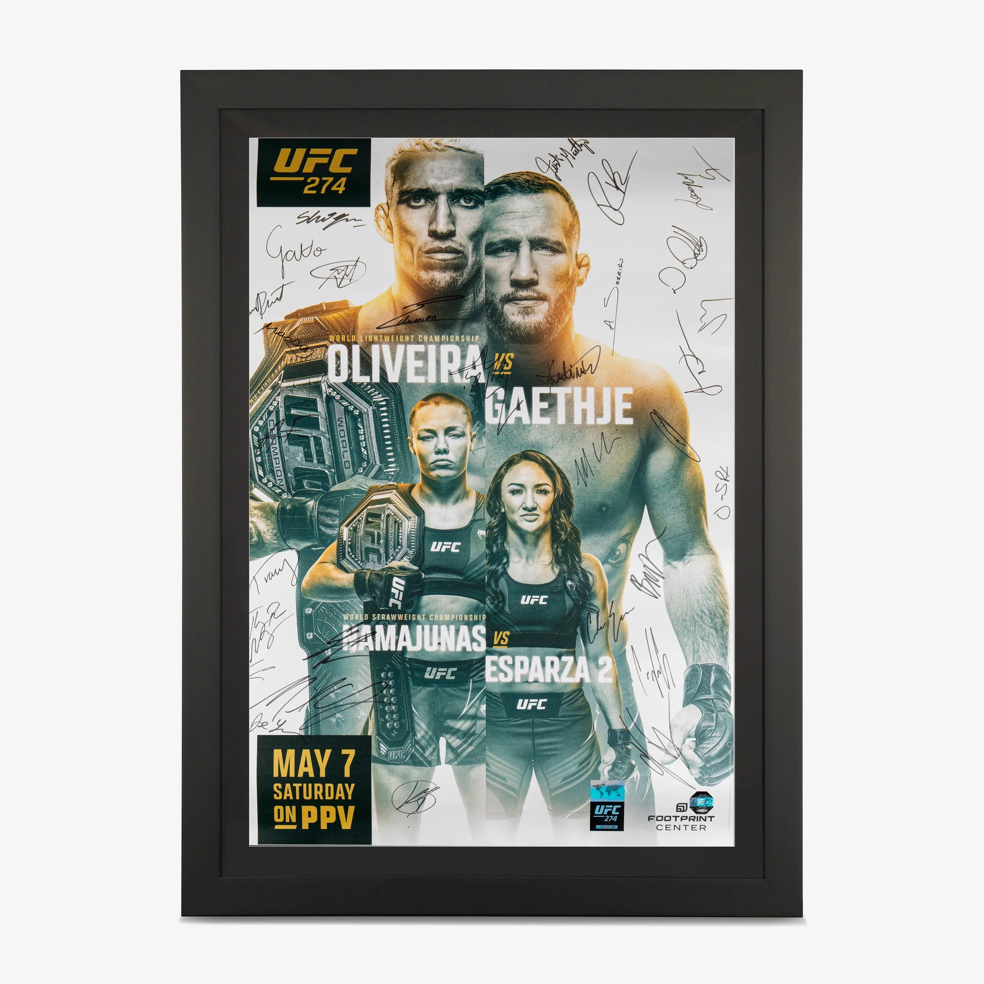 UFC 274 Autographed Event Poster - Fightabilia