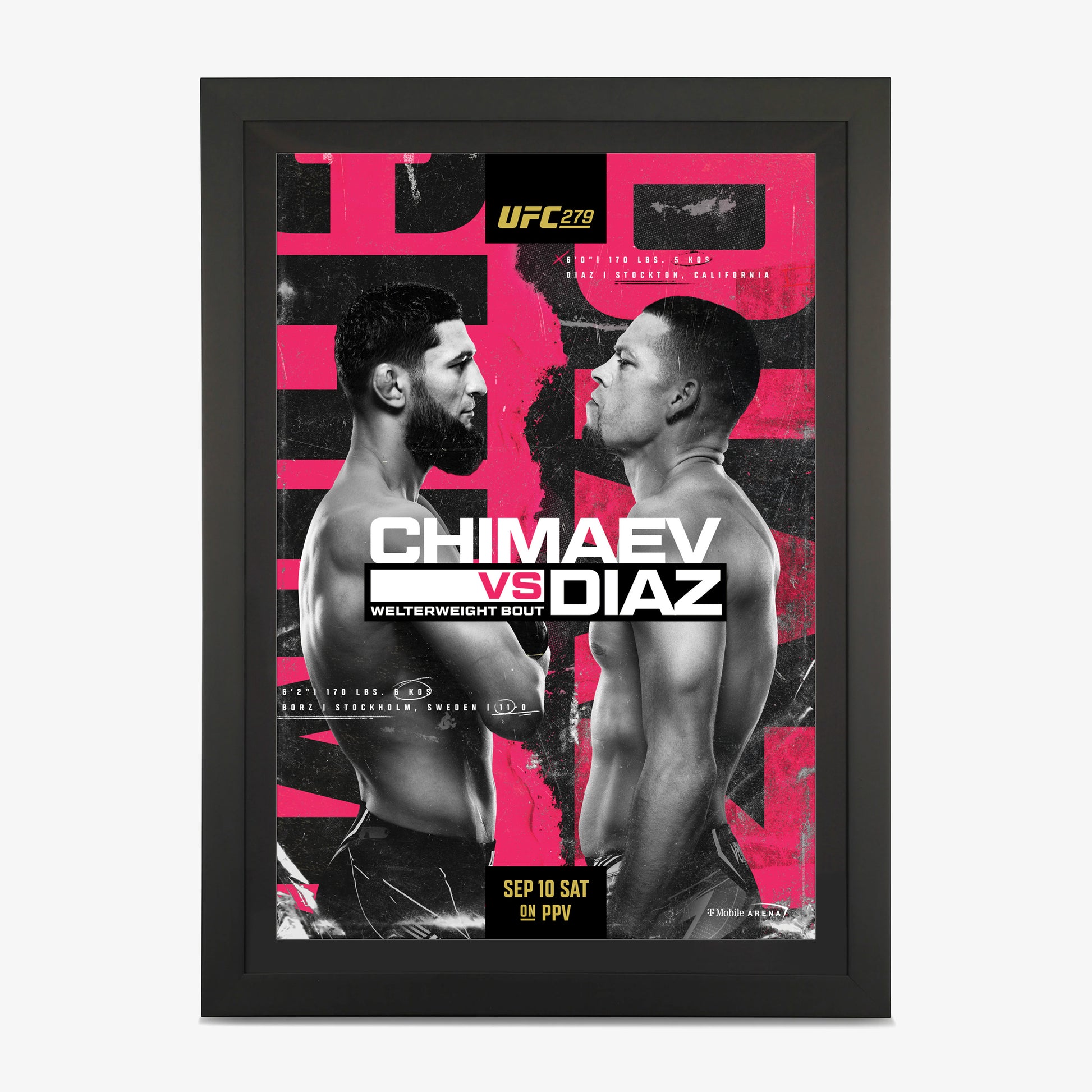 UFC 279 Autographed Event Poster - Fightabilia