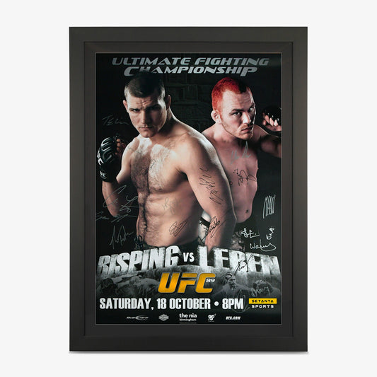 UFC 89 Autographed Event Poster - Fightabilia