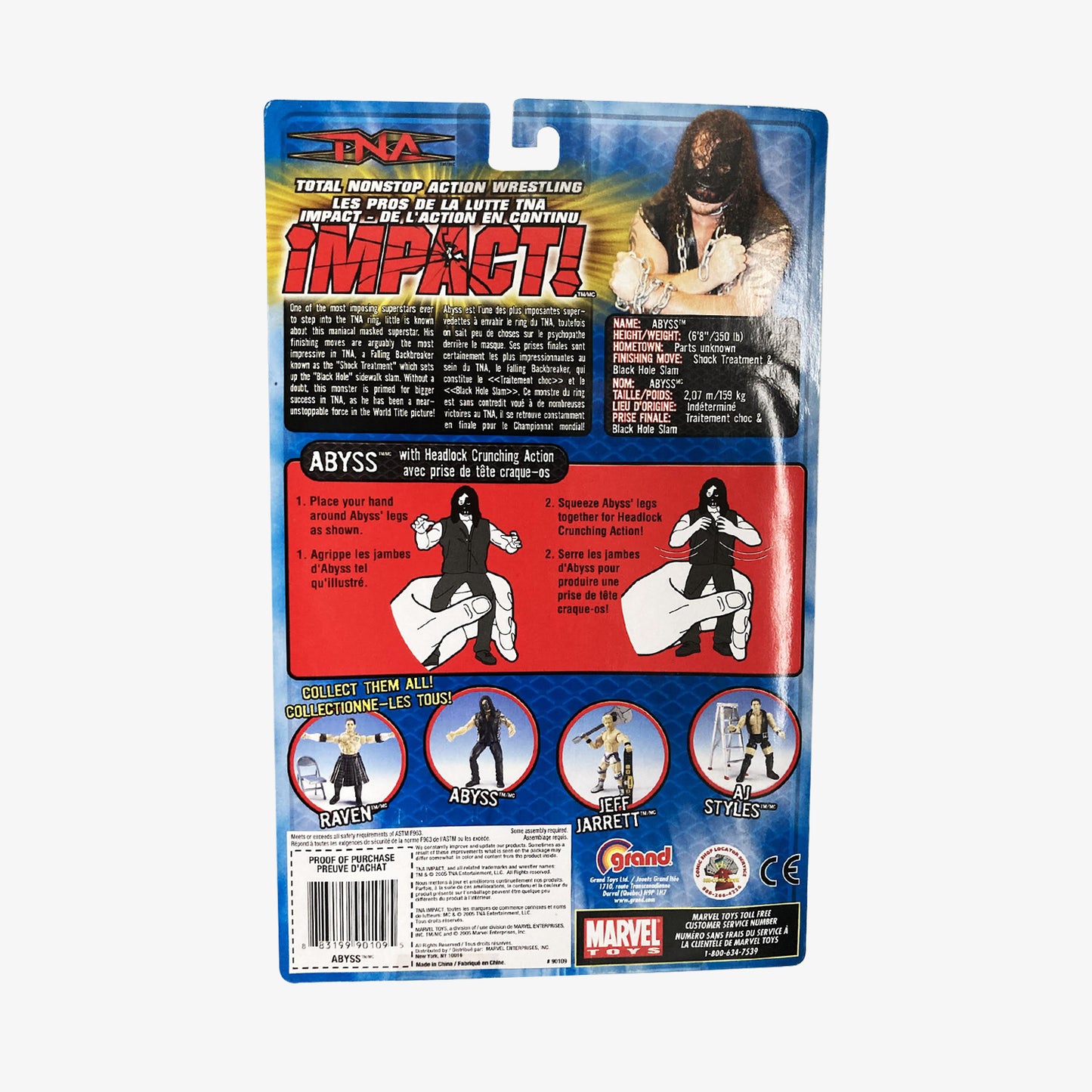 TNA Wrestling Marvel Series 1 - Abyss (Grand Toys)
