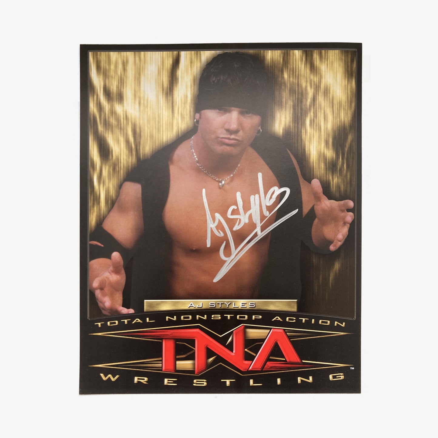 TNA Wrestling AJ Styles Autographed 8x10 from Fightabilia.com
