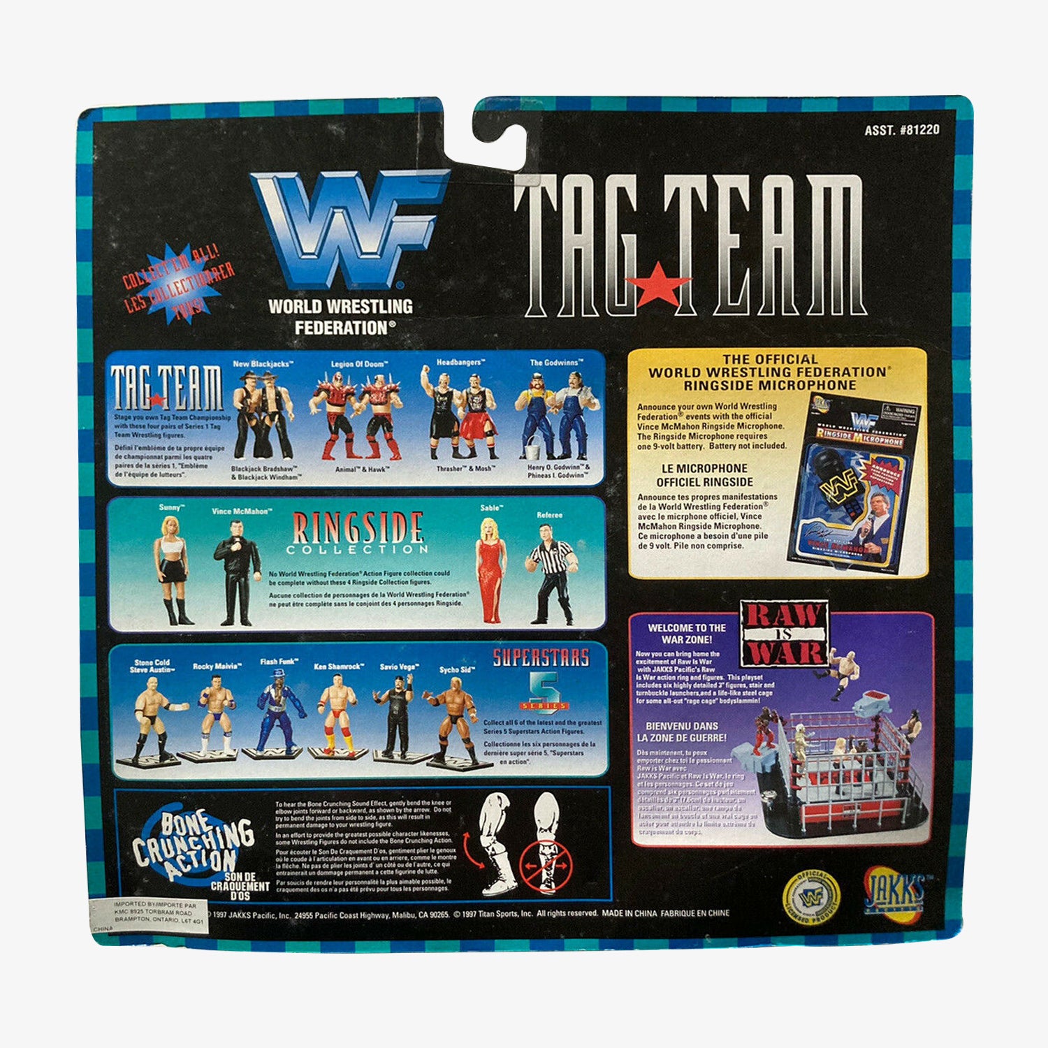 WWF Jakks Pacific Tag Teams Series 1 The Headbangers available at slamazon.ca