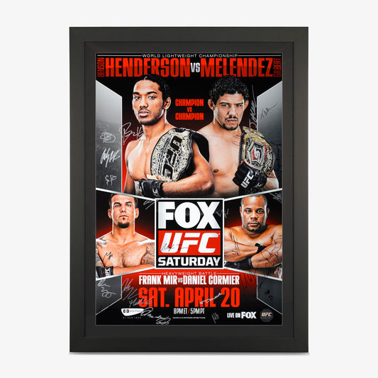 UFC on FOX 7: Henderson vs Melendez Autographed Event Poster - Fightabilia