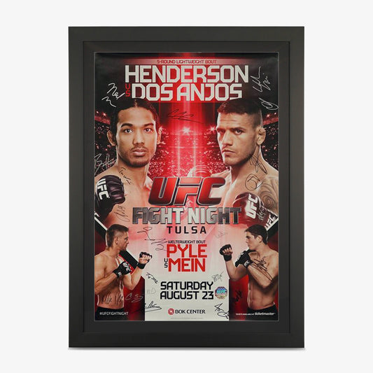 UFC Fight Night 49: Henderson vs Dos Anjos Autographed Event Poster - Fightabilia