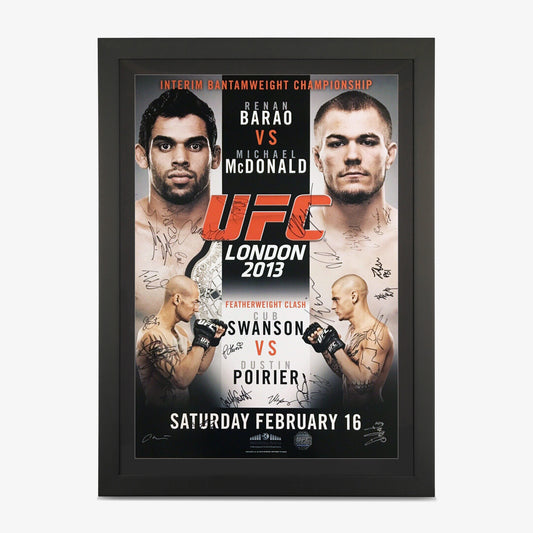 UFC on Fuel: Barao vs McDonald Autogaphed Event Poster - Fightabilia