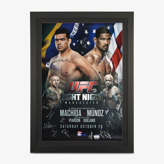 UFC Fight Night 30: Machida vs Munoz Autographed Event Poster - Fightabilia