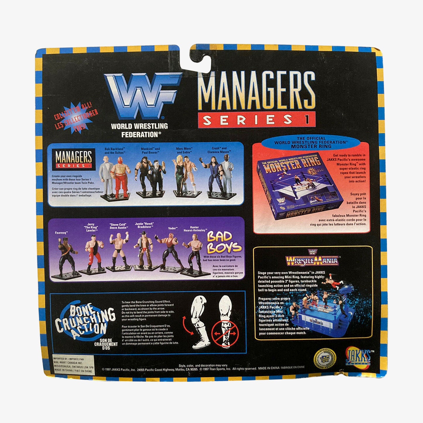 WWF Jakks Pacific Managers Series 1 Sable and Marc Mero figures available at slamazon.ca