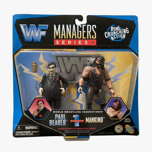 WWF Jakks Pacific Paul Bearer and Mankind Managers Series 1 available at slamazon.ca