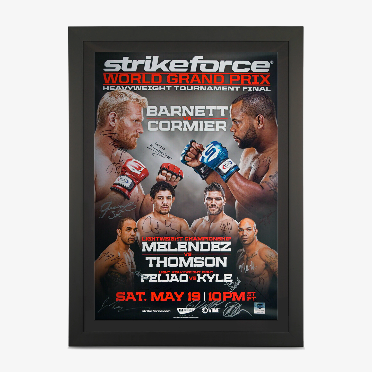 Strikeforce: Barnett vs Cormier Autographed Event Poster - Fightabilia