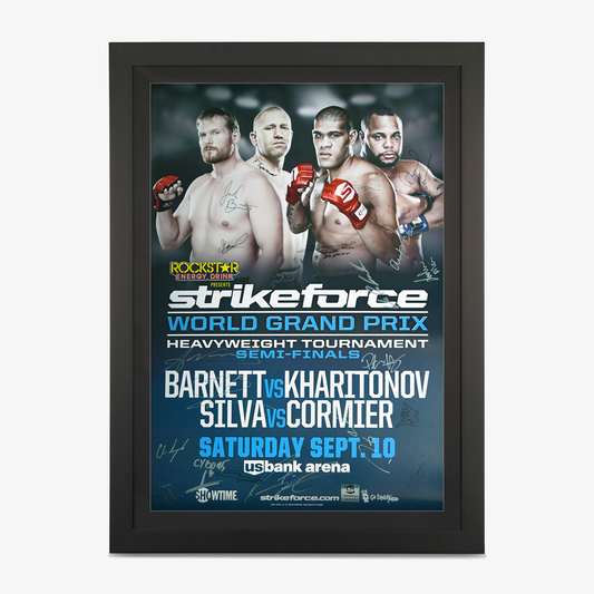 Strikeforce: Barnett vs Kharitonov Autographed Event Poster - Fightabilia